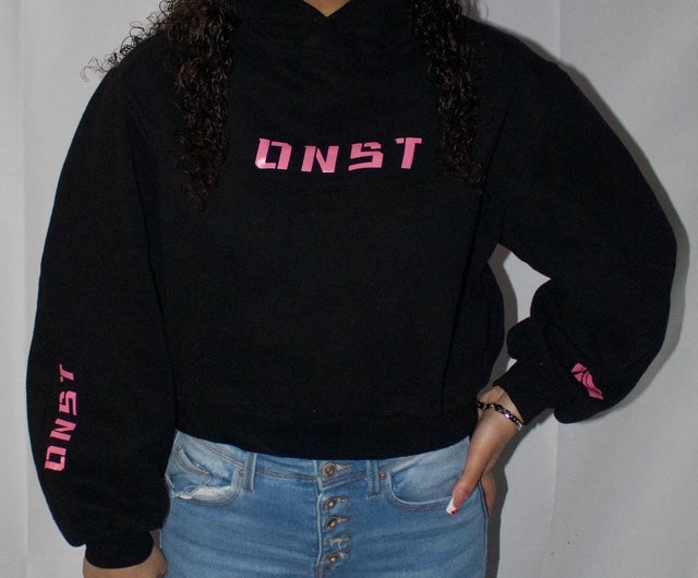 Black Hoodie (Pink Font)