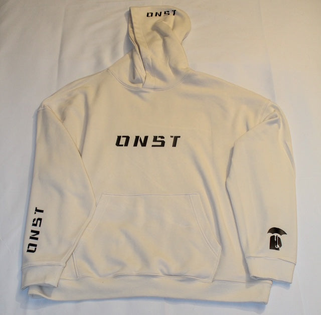 Beige Hoodie (black Font)